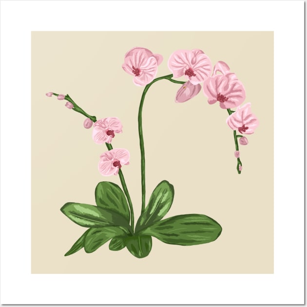 Orchid Botanical Wall Art by Salfiart